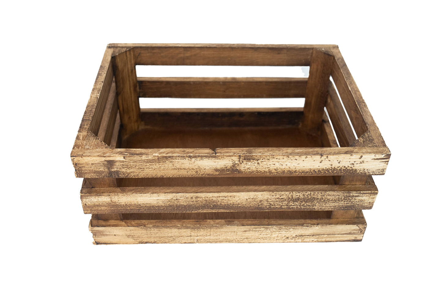 Killian Wood Crate-Store Display-Set of 3-Antiqued White