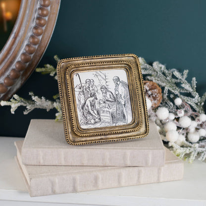 Nativity Sketch Framed Art