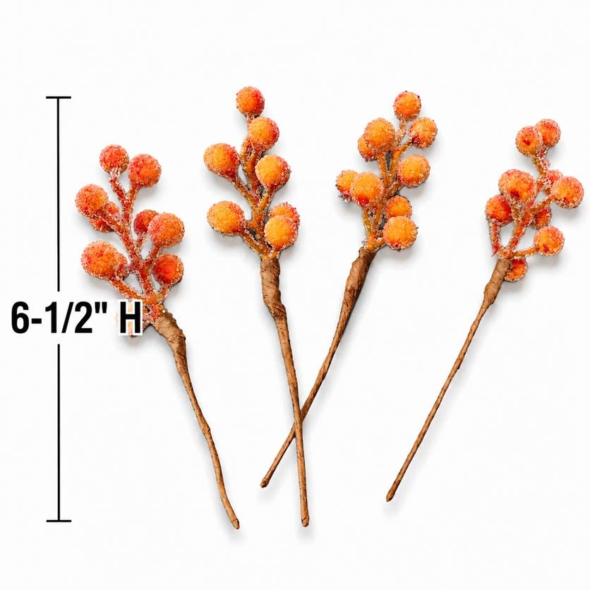 Box of 32 Artificial 6-1/2" Fall Berry Floral Picks