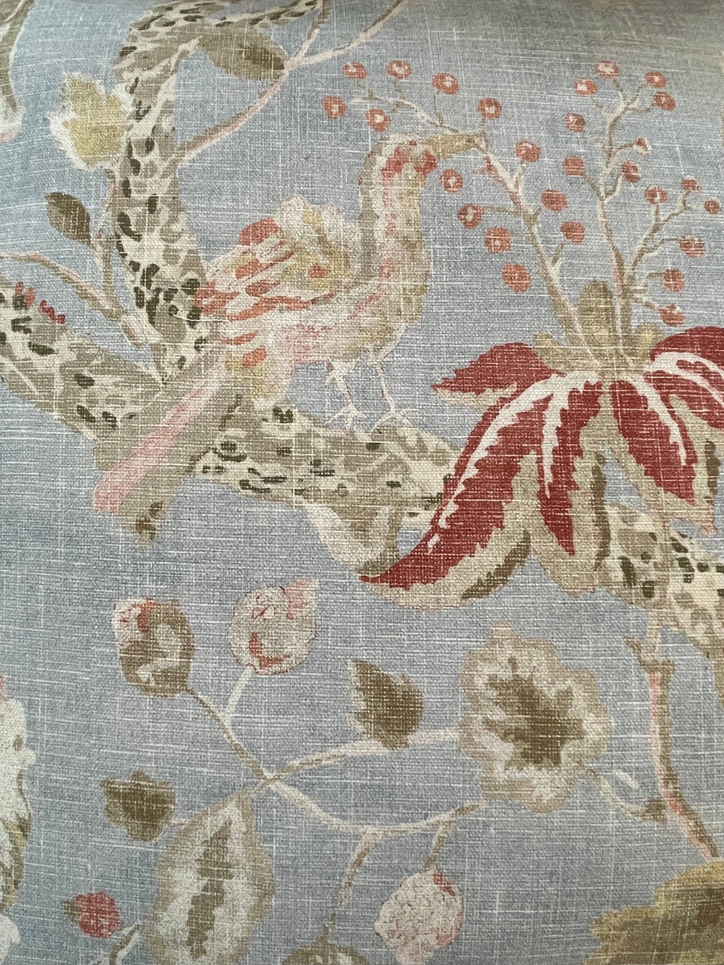 Rachel Floral Throw Pillow with Feather Insert (22 inch)