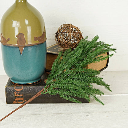 511785- 25in Spray-Soft Touch Fresh Green Norfolk Pine-