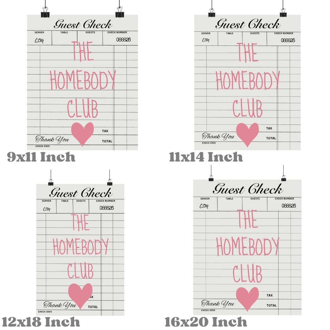 The Homebody Club Wall Art Prints (Copy)