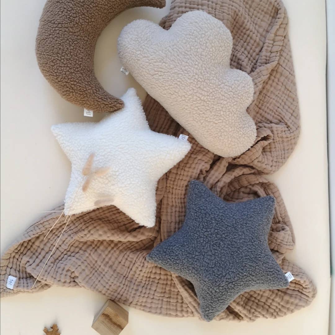 Star Pillow - 5 Sherpa Color Choices