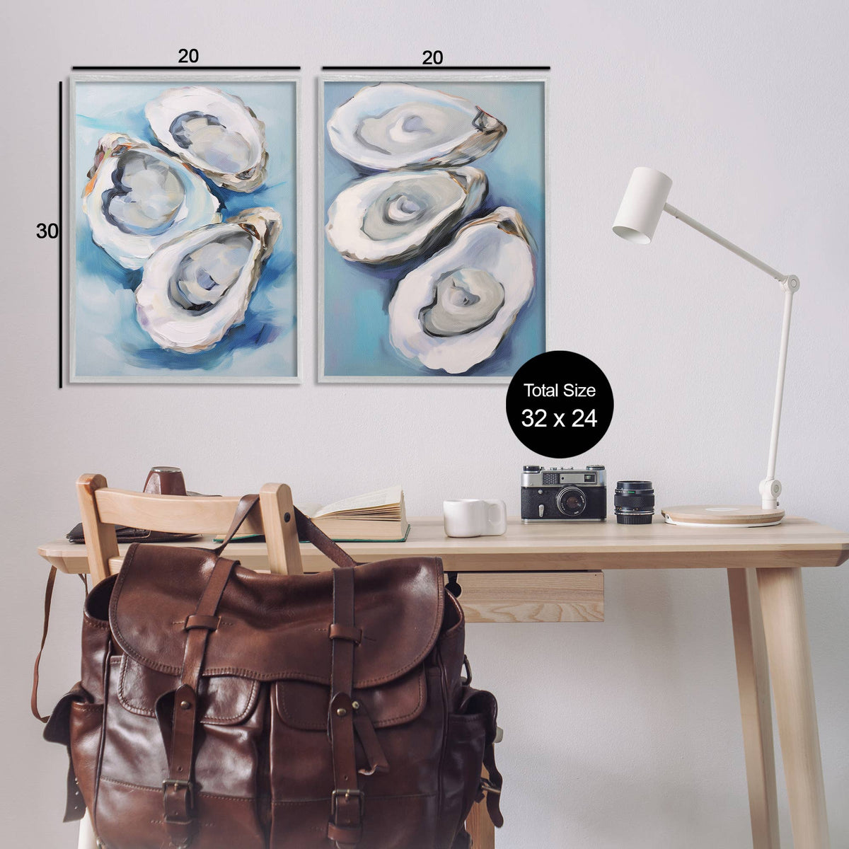 Oysters on the Half Shell Framed Art