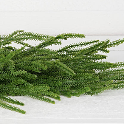 31852-28inLx14inW Teardrop-Soft touch Evergreen Norfolk Pine