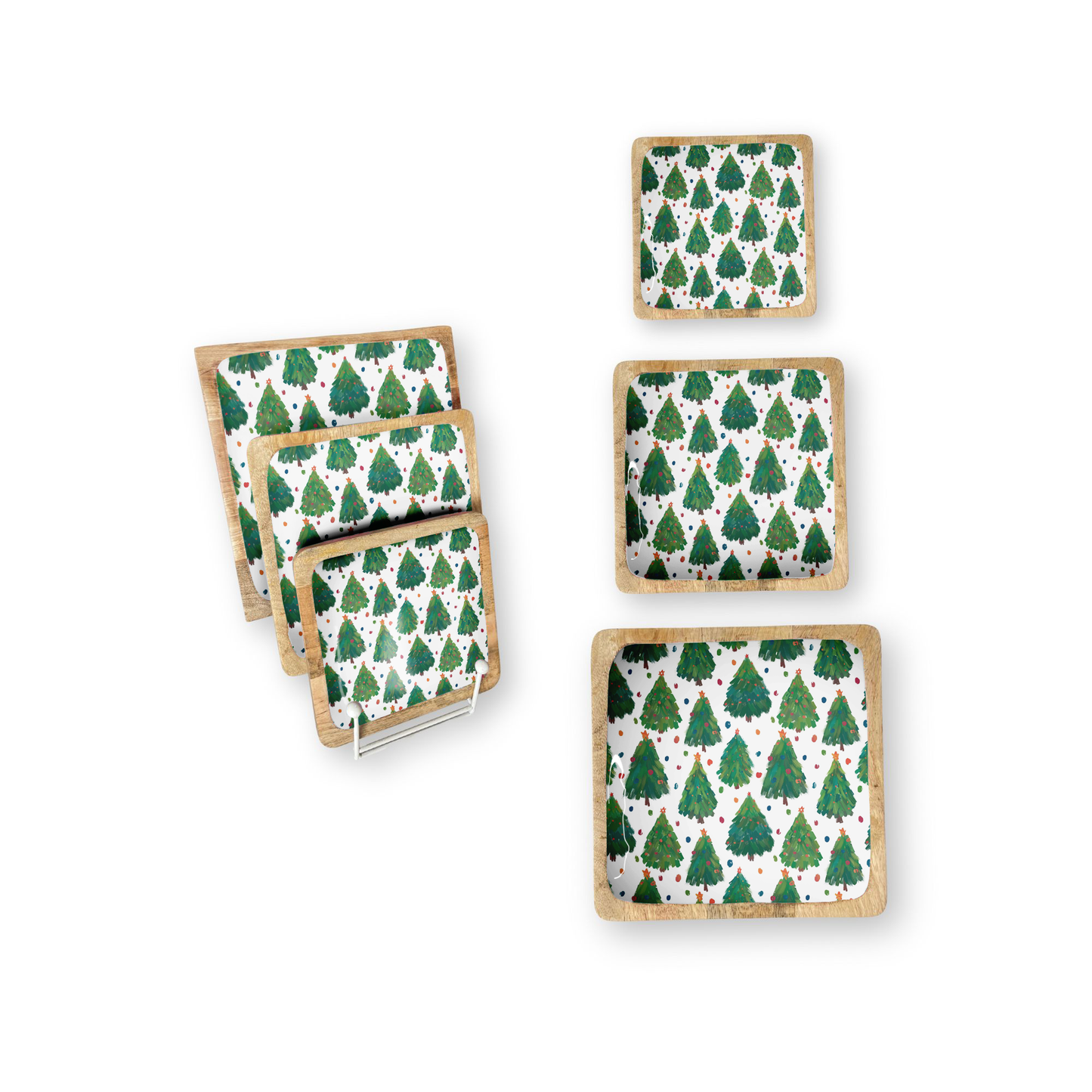 Fun Christmas Tree Trays (8", 10" or 12" in Packs of 2) 6-19