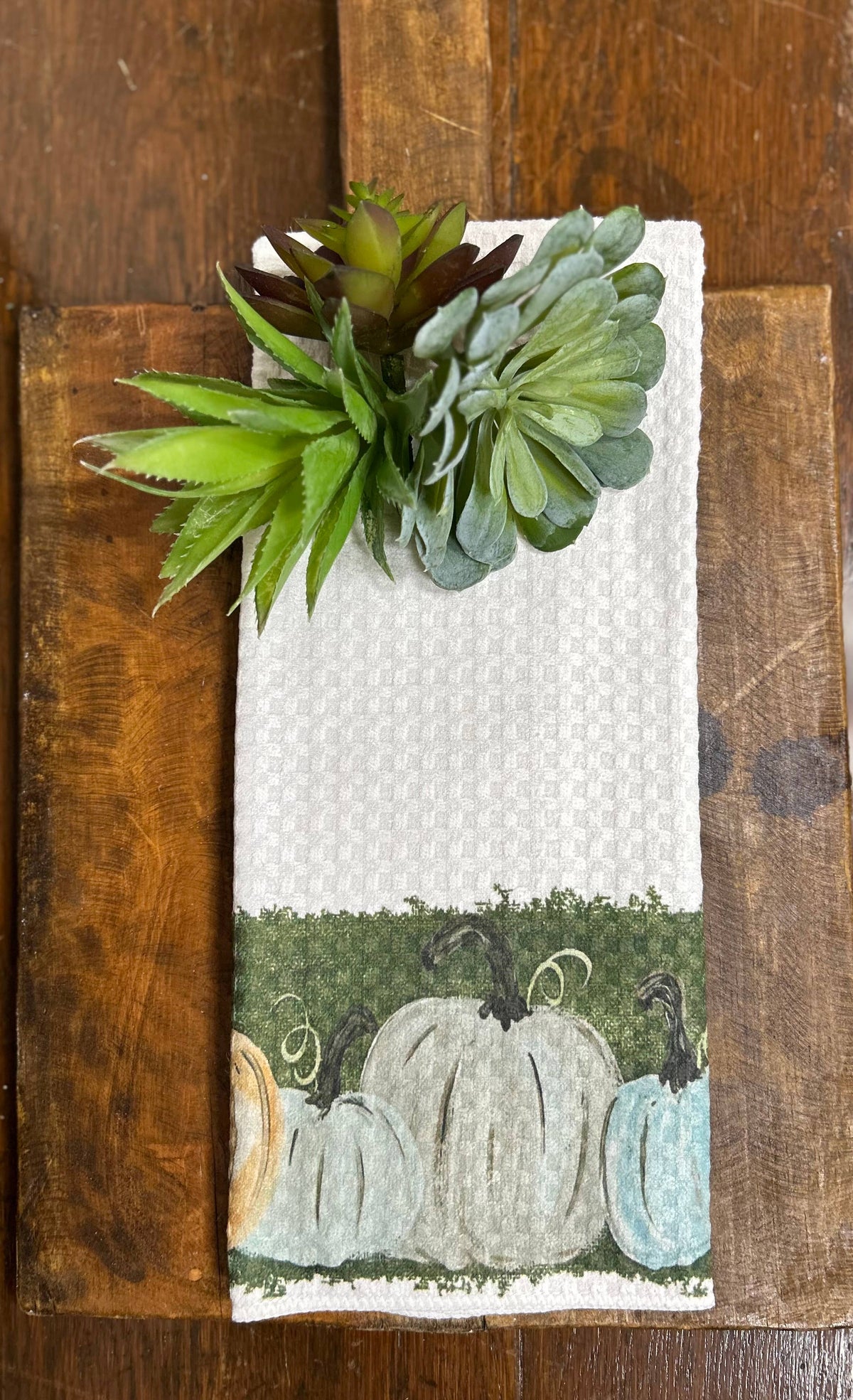 GA Pumpkin Patch Tea Towel