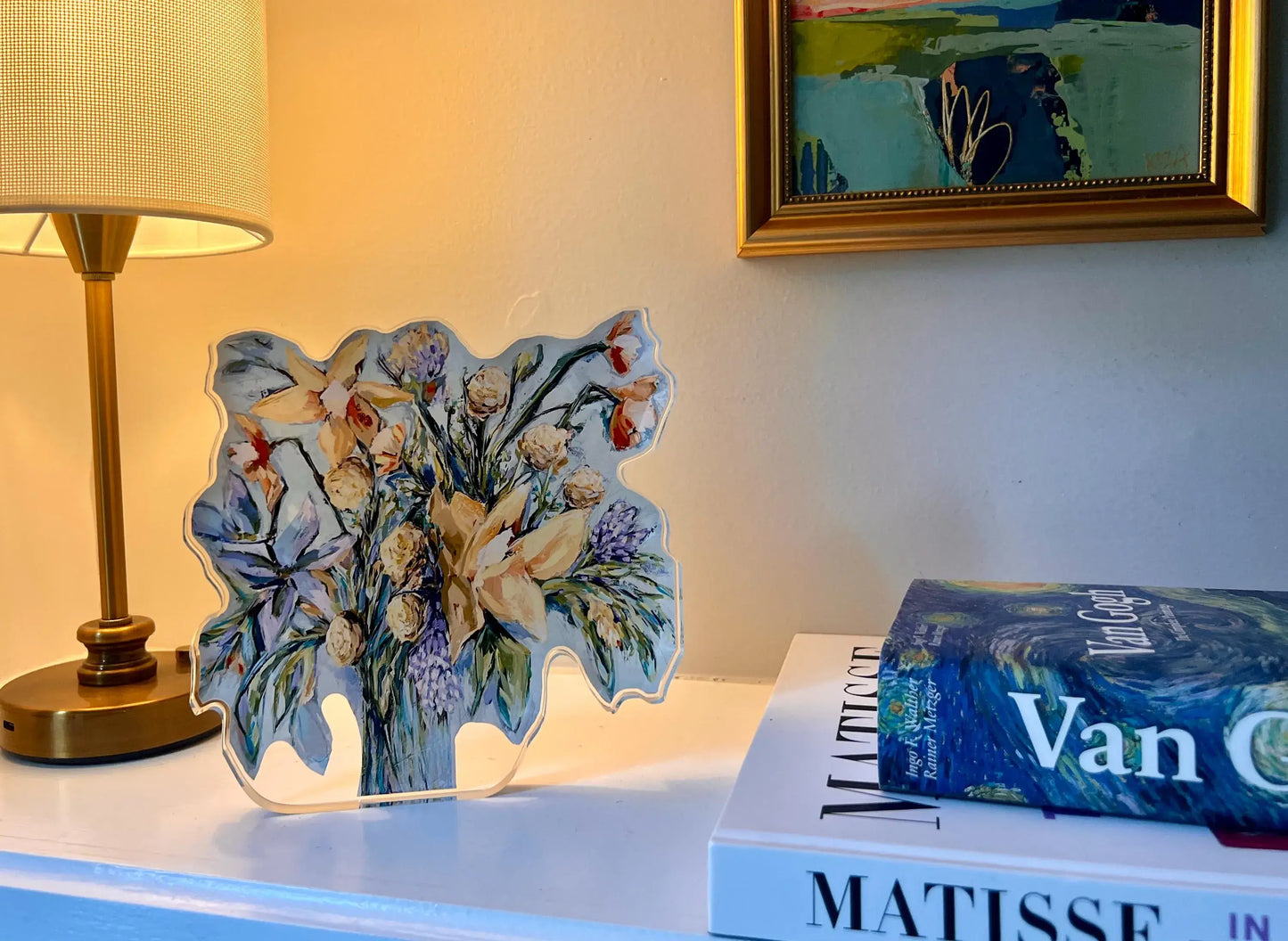Floral Acrylic Block 