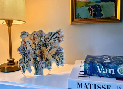 Floral Acrylic Block 