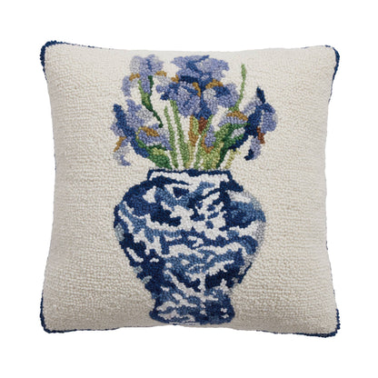 Chinoiserie Flowers Hook Pillow - Sally Eckman Roberts