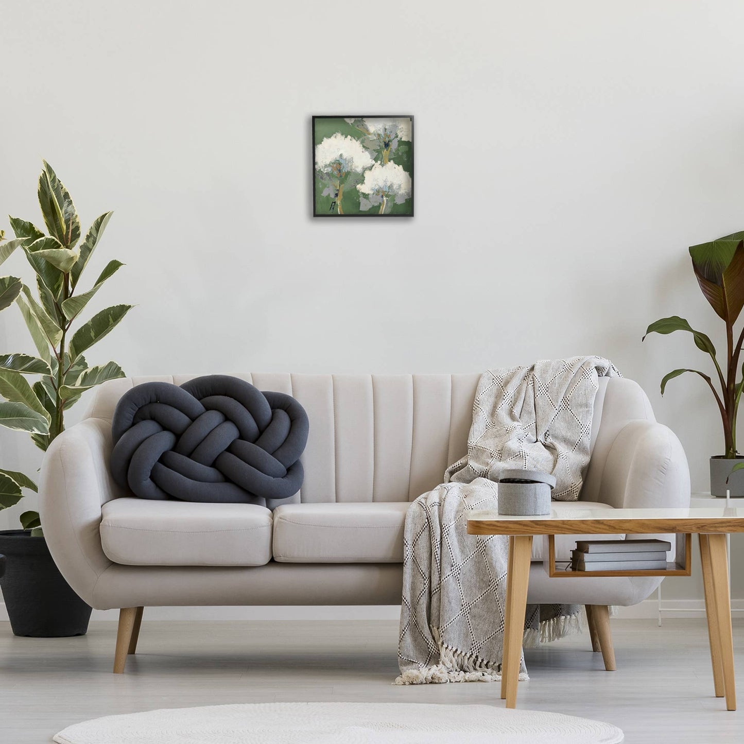 Abstract Flower Buds Framed Art