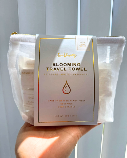 Blooming Travel Towel (1 case/6 pouch/20 towels ct)