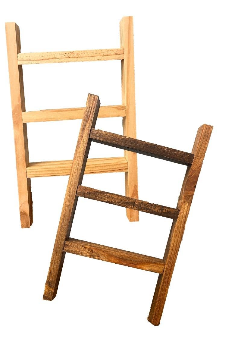Wooden Ladder Towel Display, Merchandise Product Display