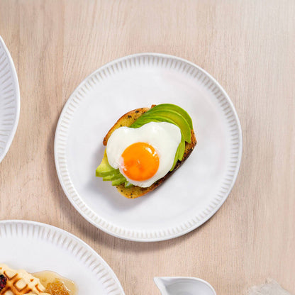 Linhas Bio New White Dessert Plate, 8.46"