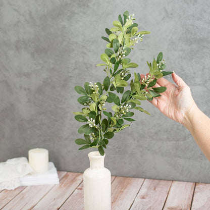 Faux Tea Olive Greenery - Select Garlands or Branch Stems