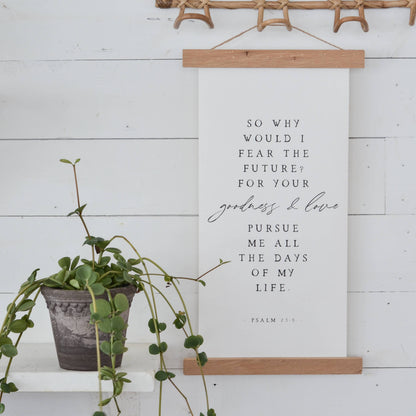 Canvas Wall Hanging - So Why Would I Fear | Christian Sign