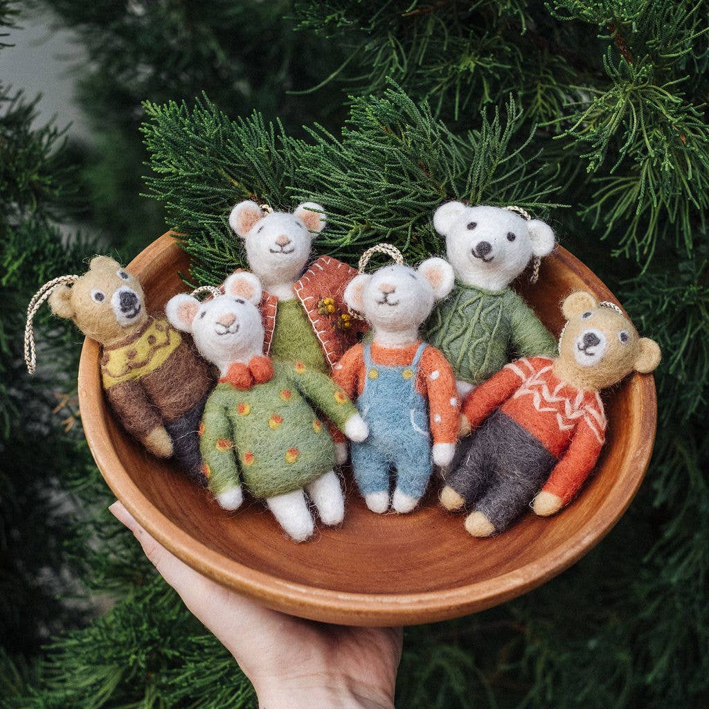 Ornaments Natural Wool Handmade in India