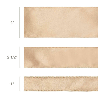 Wired Shimmer Satin Ribbon Gold | 10 Yard Roll