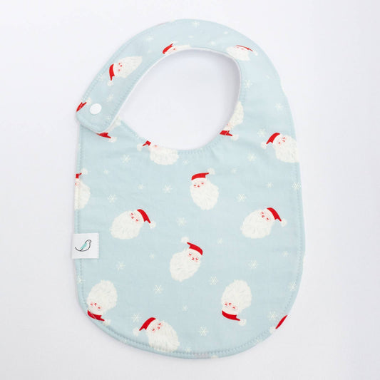 Holiday Charlie Snap Bib - Vintage Santas