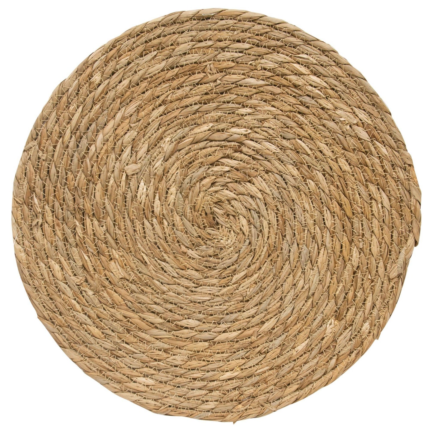 Natural Straw Round Mat, 14" Dia.