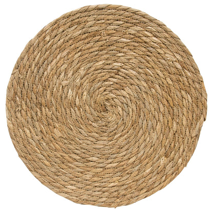 Natural Straw Round Mat, 14" Dia.