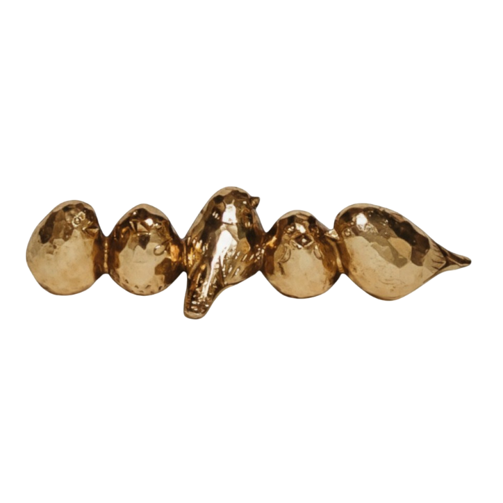 Poly Resin Birds - Gold 8.75" x 3.25" x 2" PK 4