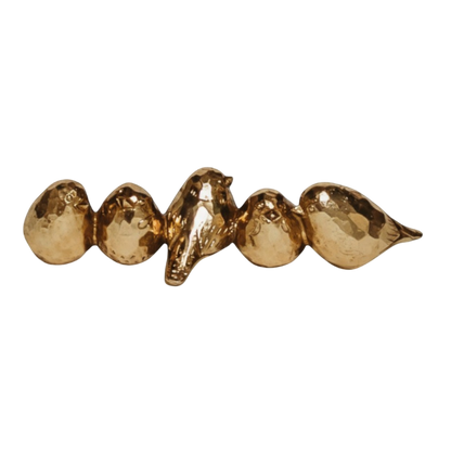 Poly Resin Birds - Gold 8.75" x 3.25" x 2" PK 4