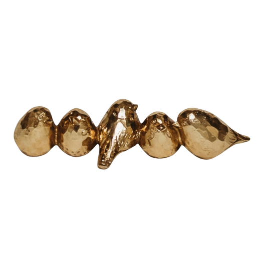 Poly Resin Birds - Gold 8.75" x 3.25" x 2" PK 4