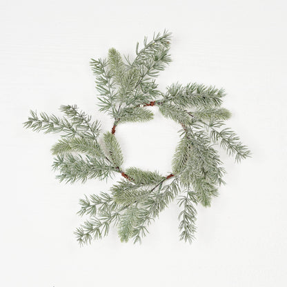 510793- 18in(6.5)Wreath-Icy Sparkle Old World Mix Pines