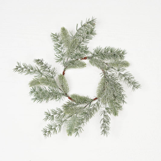 510793- 18in(6.5)Wreath-Icy Sparkle Old World Mix Pines