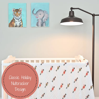 Muslin Quilt Baby & Kids Blanket Nutcracker