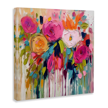 Urban Paint Bouquet Canvas