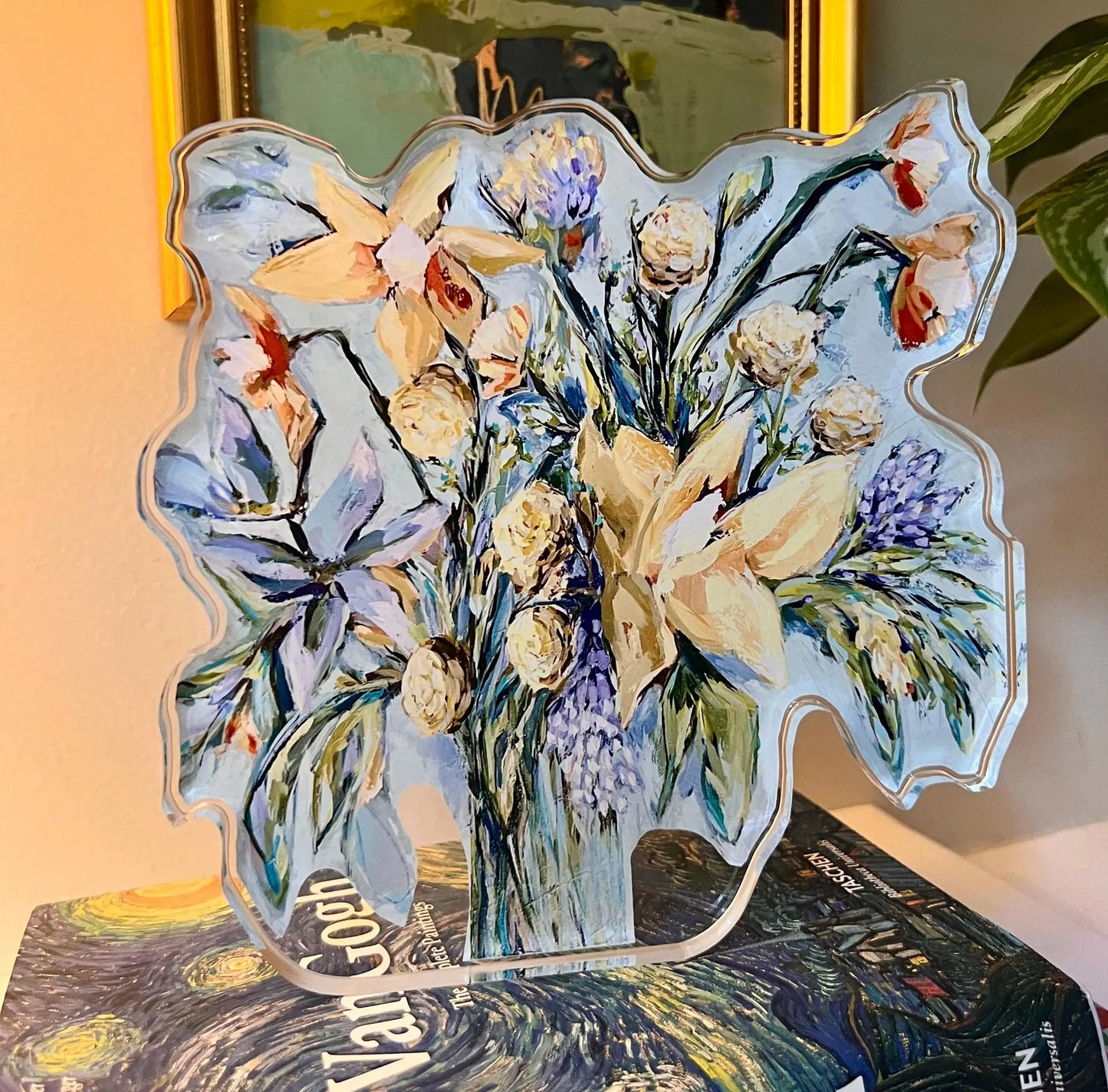 Floral Acrylic Block 