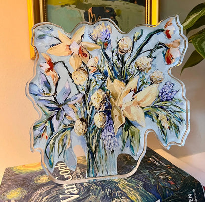 Floral Acrylic Block 