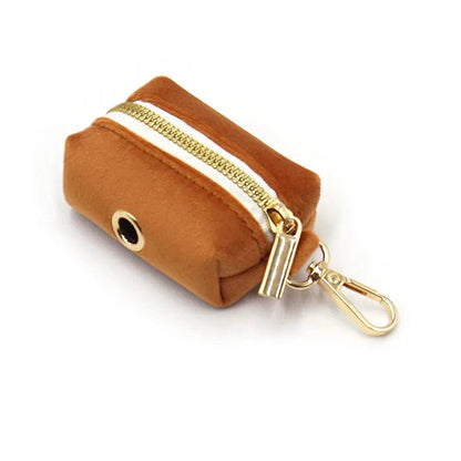 Signature Velvet Poop Bag Dispenser - Wine