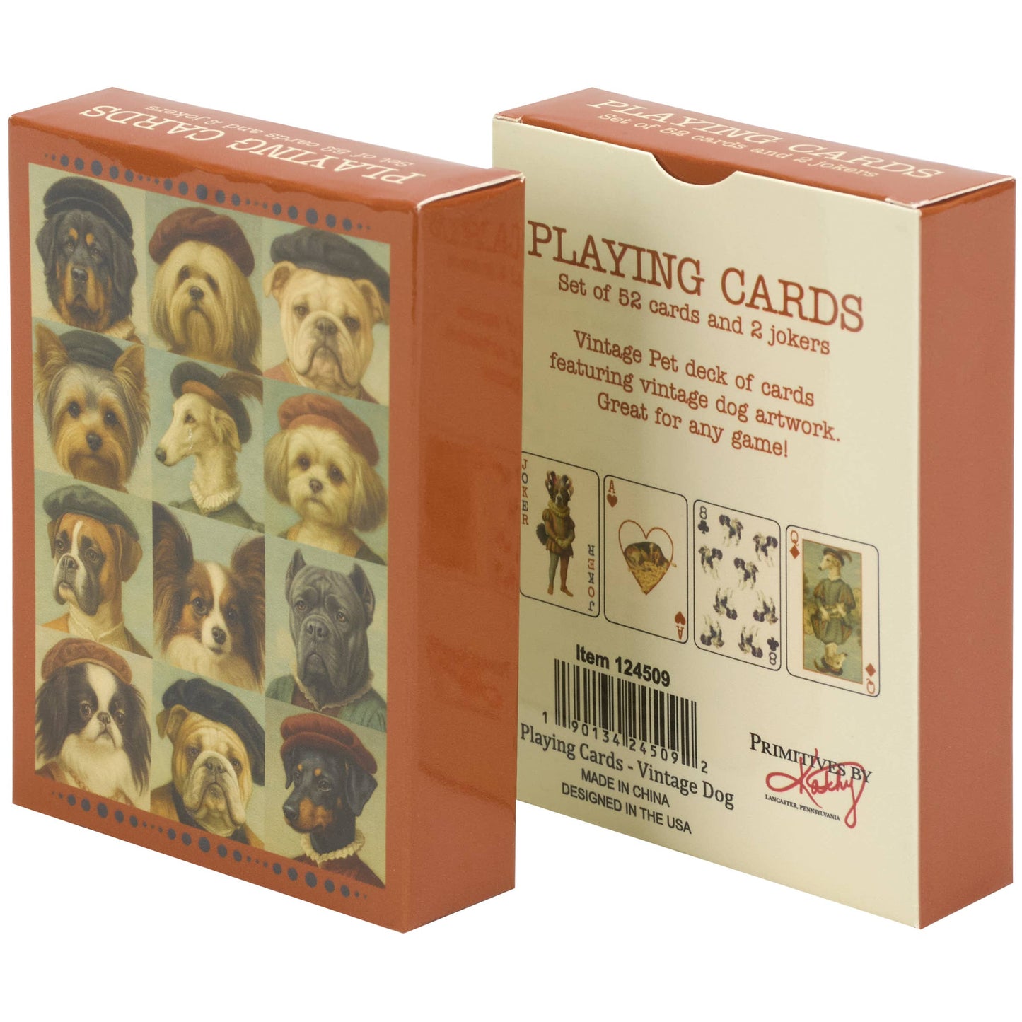 Vintage Dog Playing Cards