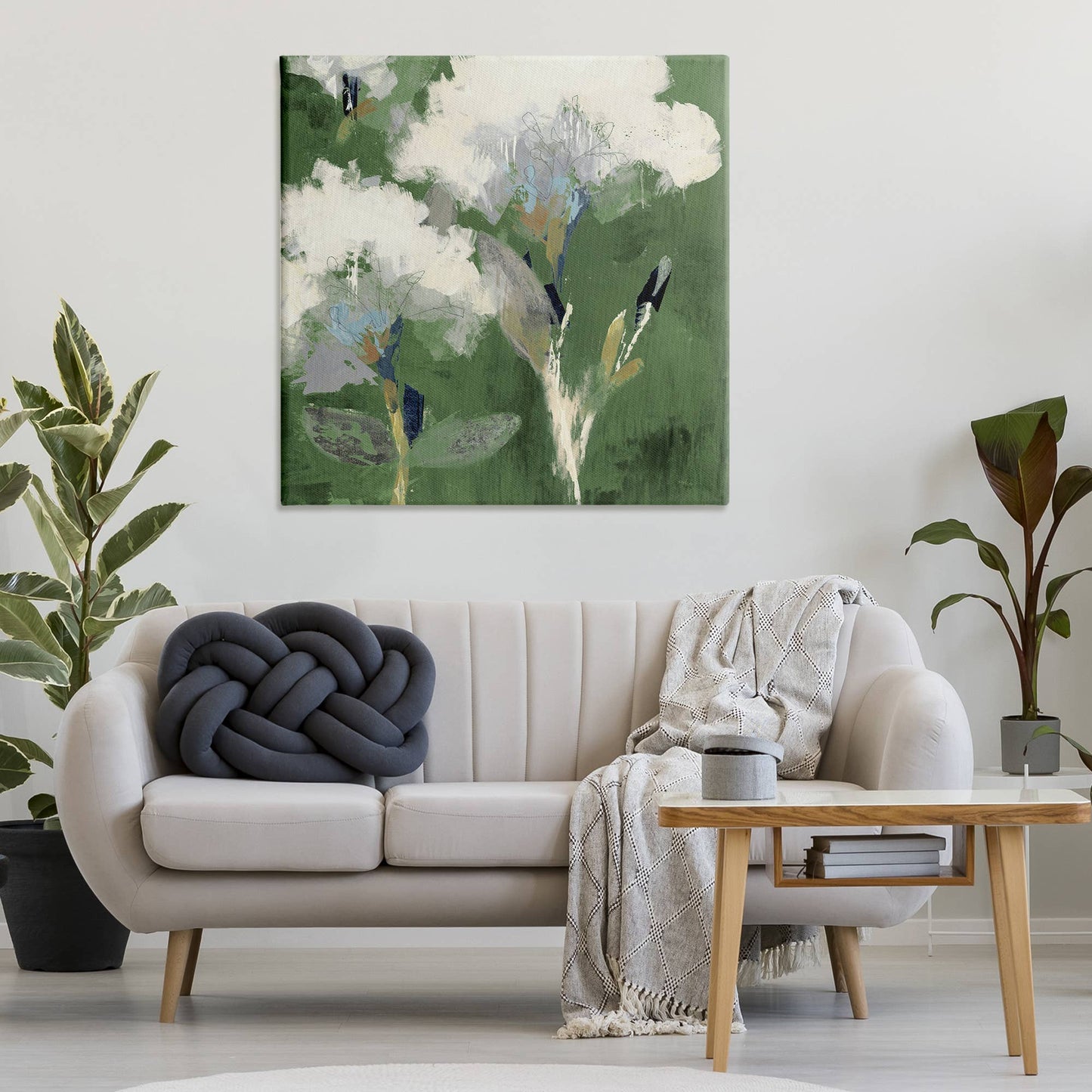 Abstract Botanical Buds Canvas Art