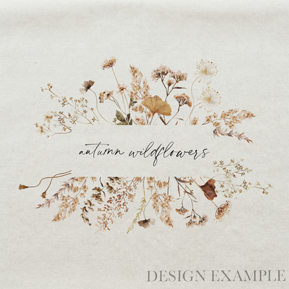 Tea Towel - Autumn Wildflowers | Hostess Gift