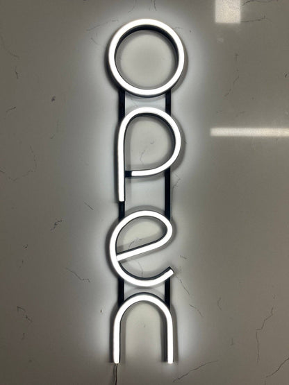 Open LED Neon Sign – Ultra Bright Lighted Sign for Business Storefront, Retail Shop, Bar, Salon, and Restaurant | USA Made