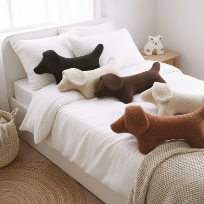 Dachshund Dog Plush Throw Pillow - 5 colors