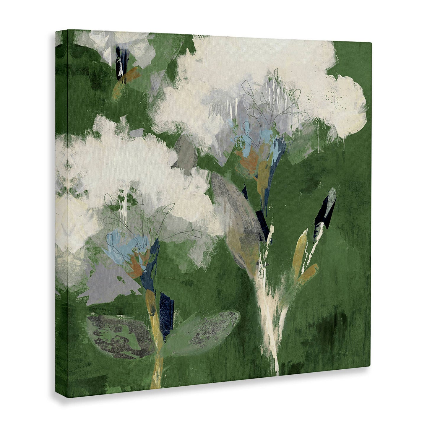 Abstract Botanical Buds Canvas Art