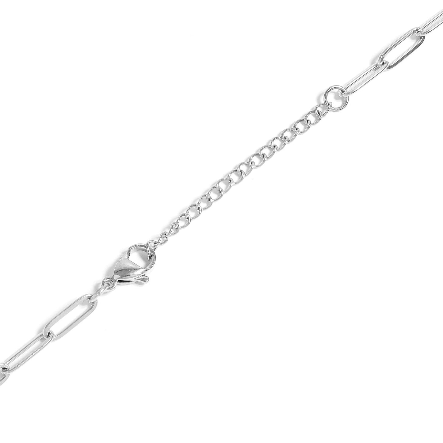 18K Gold PVD Paperclip Carabiner Necklace