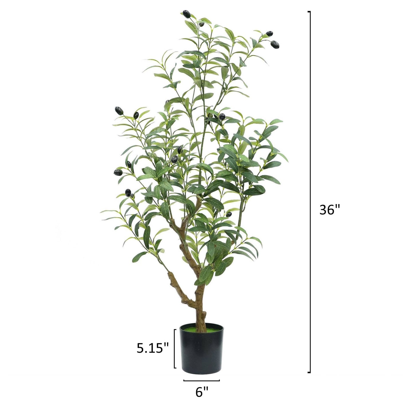 Extra-Dense Foliage-Artificial Quality Realistic Olive Tree